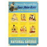 Advertising Poster Set National Savings British Recipes Fashin Royal Navy