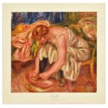 Art Print Woman Tying Shoe Auguste Renoir