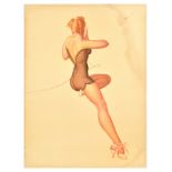 Advertising Poster Pin Up Petty Telephone Girl