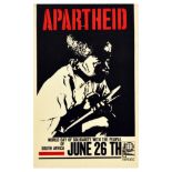 Propaganda Poster OSPAAAL Apartheid South Africa Racism