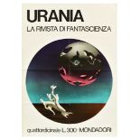 Advertising Poster Urania SciFi Magazine Italy Science Fiction Fantasy