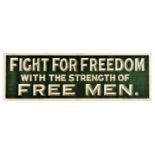 War Poster Fight For Freedom With The Strength Of Free Men WWI