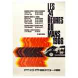 Sport Poster 24 Hours Le Mans Porsche 906 Carrera 6 1966