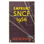 Propaganda Poster Emprunt SNCF 1956 Loan Bonds French National Railway