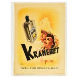 Advertising Poster Kranebet Liquor Fratelli Rossi Asiago Alcohol Drink Italian