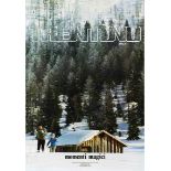 Travel Poster Trentino Ski Italy Dolomite Alps Magic Moments