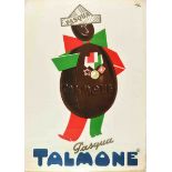 Advertising Poster Pasqua Talmone Easter Chocolate Egg Italy