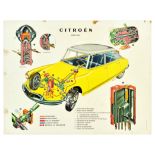 Advertising Poster Citroen ID Steering System Automobile Car Parts