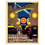 Advertising Poster Art Deco Exposition De La Circulation Traffic Exhibition
