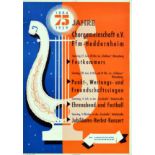 Advertising Poster Choral Society Ffm Heddernheim Chorgemeinschaft 75 Years