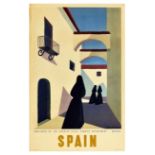 Travel Poster Spain Guy Georget Midcentury Modern