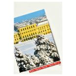 Travel Poster Wien Vienna Schonbrunn Palace Austria Rococo