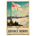 War Poster Victory Convoy Royal Navy WWII Rowland Hilder