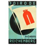 Advertising Poster Art Deco Esperanto Fair Foirode Reichenberg