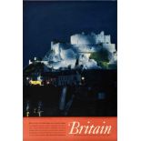 Travel Poster Britain Mont Orgueil Castle Jersey Channel Islands