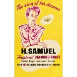 Advertising Poster H Samuel Diamond Rings Jewellery