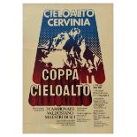 Sport Poster Coppa Cieloalto Aosta Valley Ski Championship