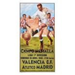 Sport Poster Campo Mestalla Valencia Athletico Football