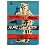 Movie Poster Clandestine Paris Playing Cards Crime Longchamp Races