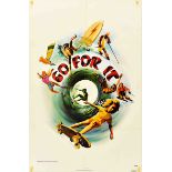 Movie Poster Go For It Sport Skiing Skateboarding Surfing