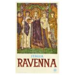 Travel Poster Ravenna Italy ENIT Basilica San Vitale Empress Theodora