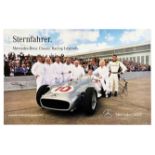 Sport Poster Mercedes Benz Sternfahrer Racing Legends Signed