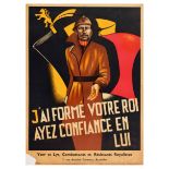 Propaganda Poster Belgian King Albert I Yser Lys WWI