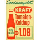 Advertising Poster Kraft Tomato Ketchup Condiment Food