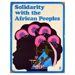 Propaganda Poster Cuba Solidarity African Peoples OSPAAAL