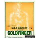 Movie Poster Goldfinger 007 James Bond Sean Connery