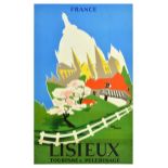 Travel Poster Lisieux Calvados Normandy France