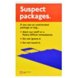 Propaganda Poster Suspect Packages London Transport Safety