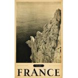 Travel Poster France Marseille The Calanques Mediterranean