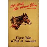 Propaganda Poster Horse Comfort RSPCA Hame Rein