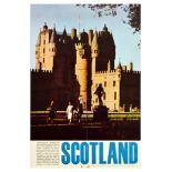 Travel Poster Scotland Glamis Castle Angus