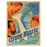 Movie Poster Anne Marie Art Deco Pilot Plane Drama