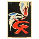 Propaganda Poster Paix Et Liberte Communism Peace Dove Liberty