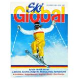 Travel Poster Ski Global Skiing Tour Slope Winter Sports
