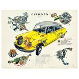 Advertising Poster Citroen ID Breaking System Automobile Car Parts