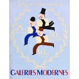 Advertising Poster Galeries Modernes Modern Art Exhibition