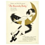 Movie Poster Heavenly Body Al Hirschfeld William Powell Hedy Lamarr MGM Comedy Romance