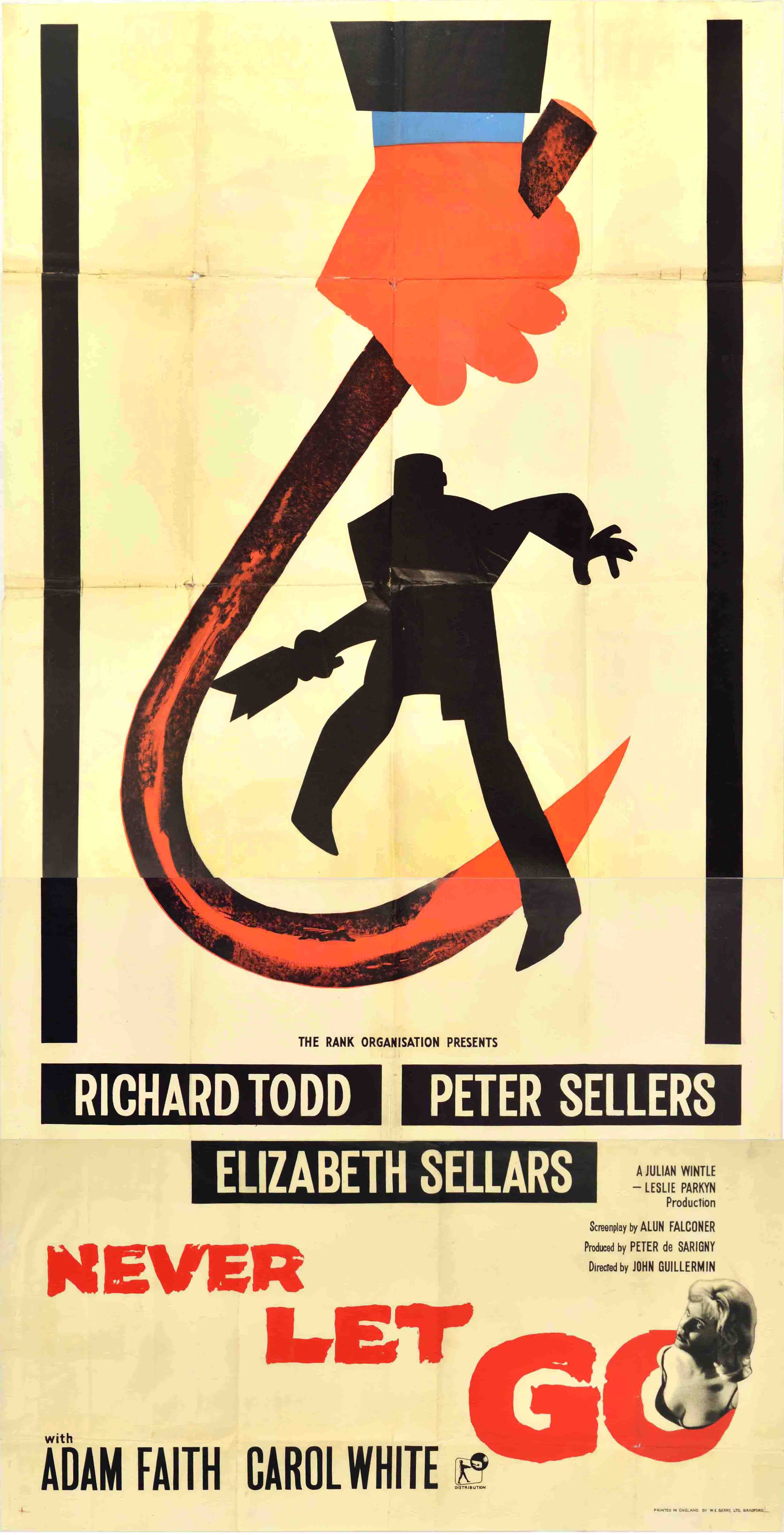 Movie Poster Never Let Go Thriller Silhouette Hook Fight