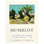 Advertising Poster Robert Humblot Art Exhibition Galerie De Paris