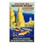 Travel Poster Aquariums Mosans Aquarium Anseremme