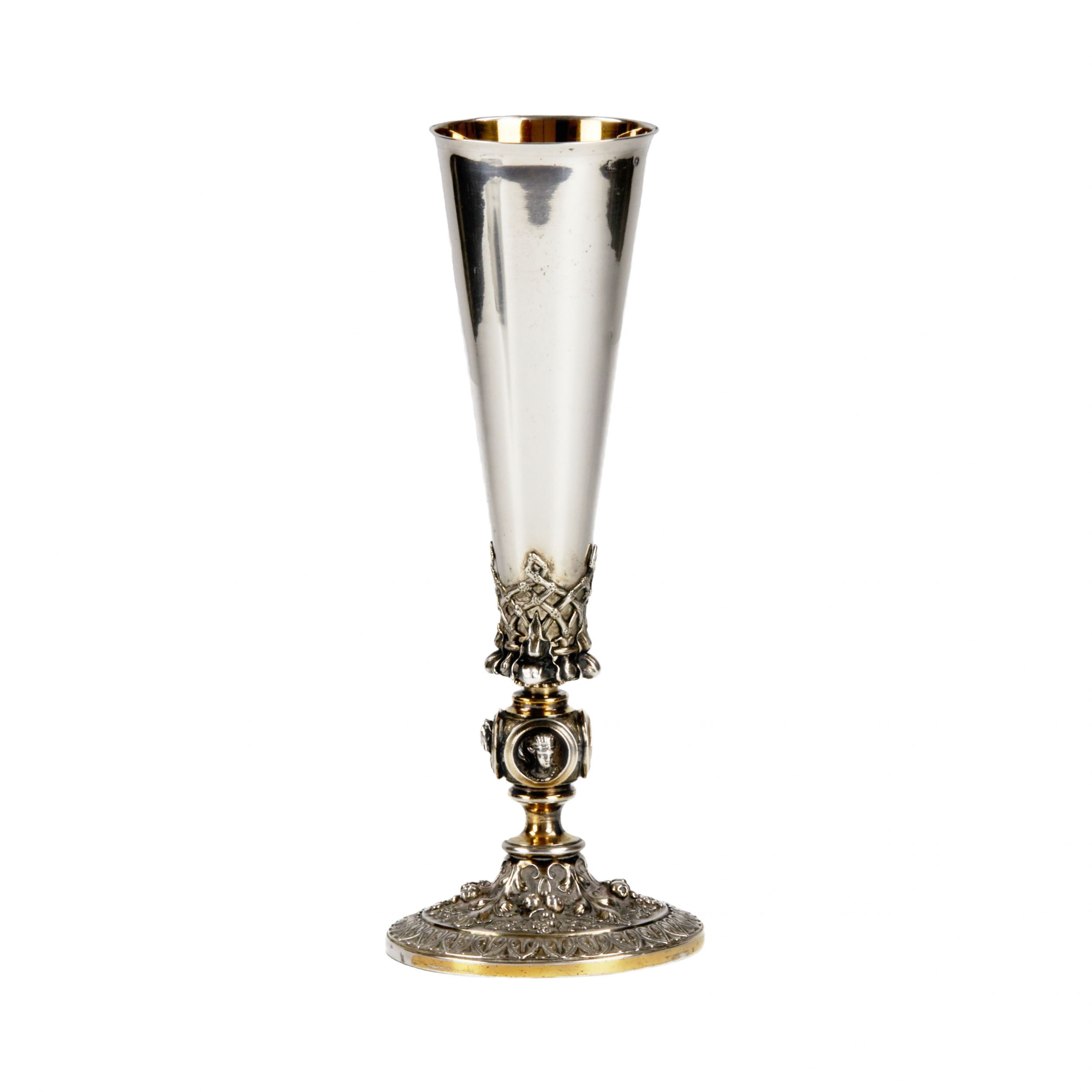 Gilded silver goblet. St. Petersburg, 84 samples, late 19th century. - Image 3 of 8