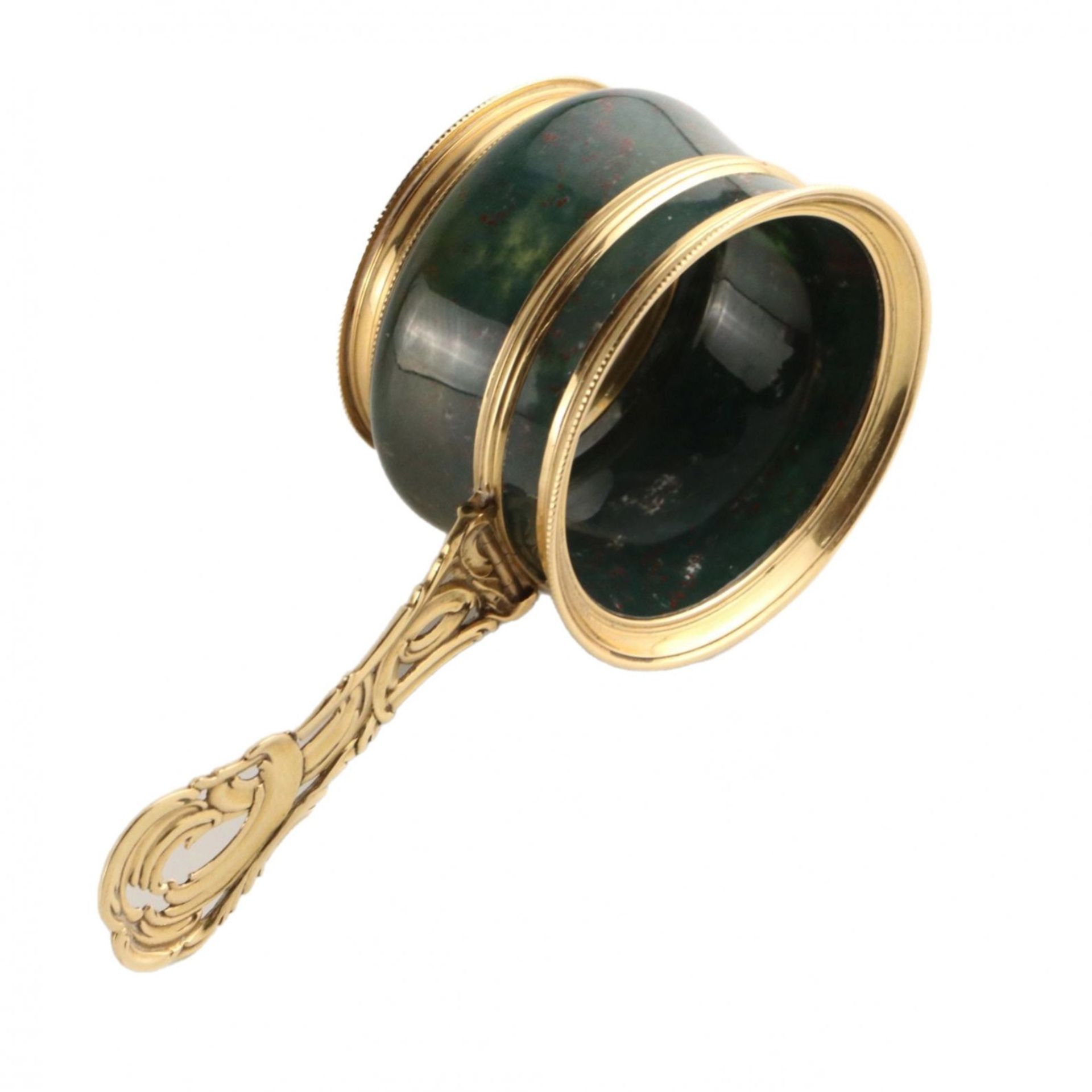 Gold rimmed magnifier. - Image 2 of 6