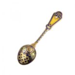 Silver spoon with Antipa Kuzmechev enamels.