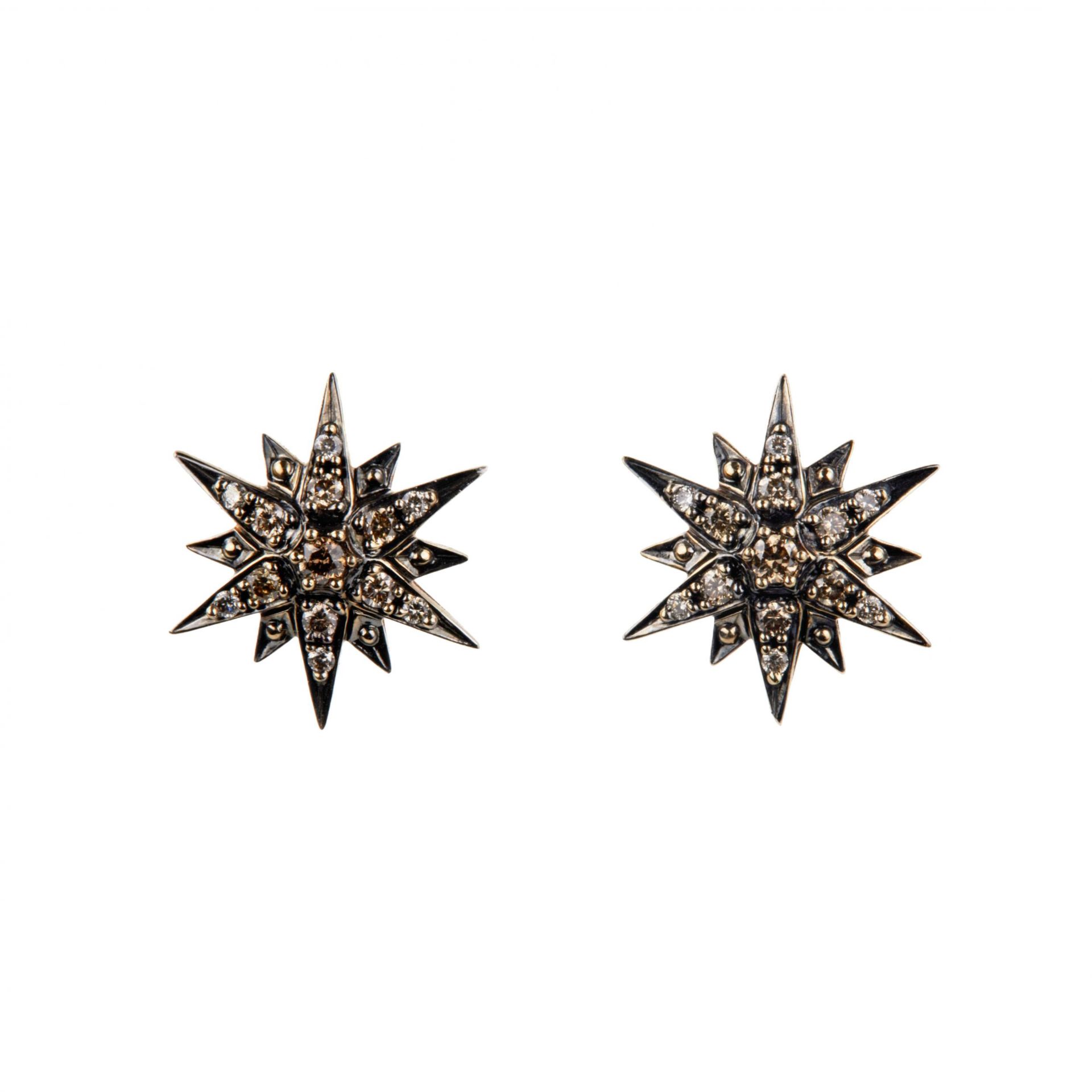 Gold ring and earrings with diamonds. H. Stern. From the Stars collection. - Bild 6 aus 9