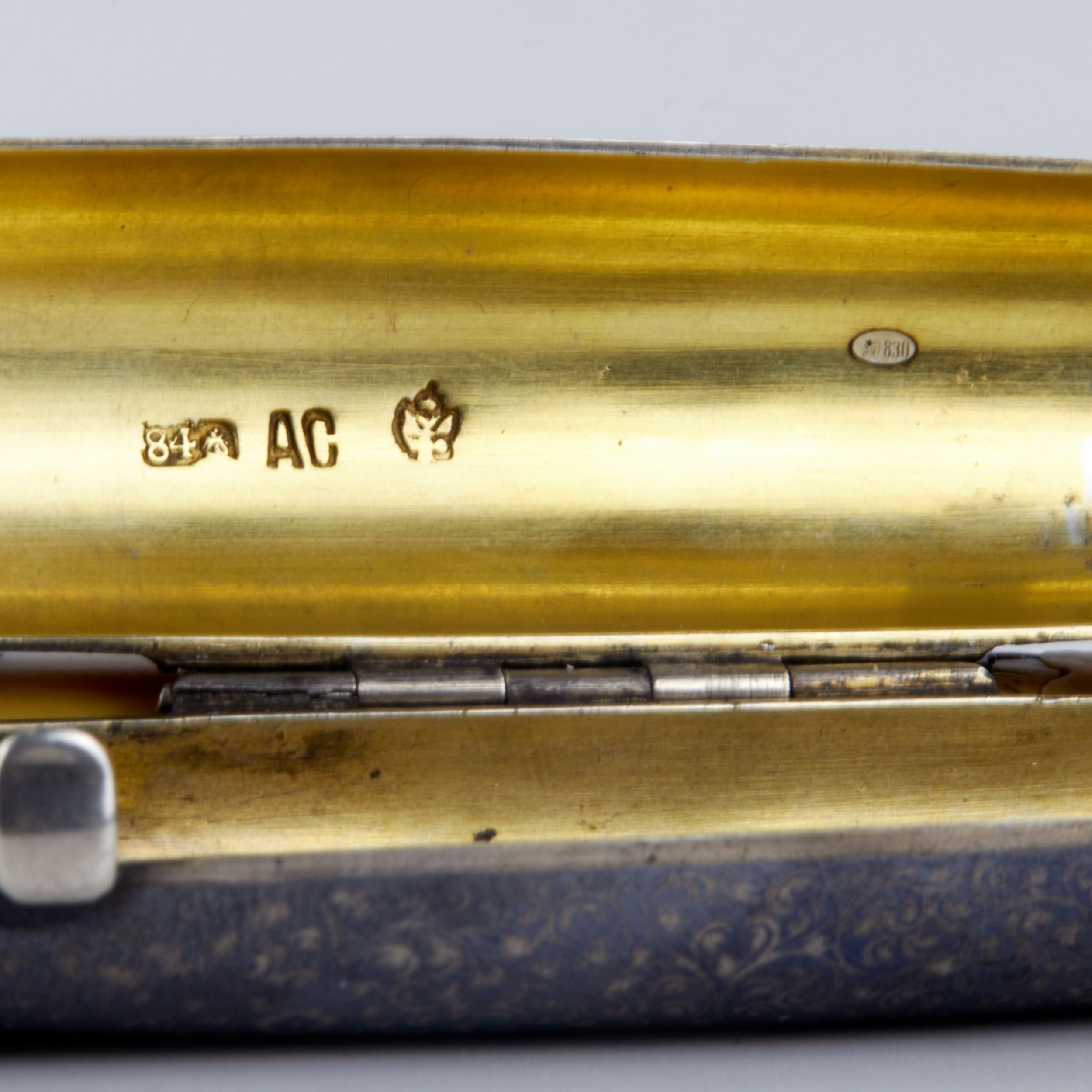 Russian silver cigar case and mouthpiece. - Image 5 of 5