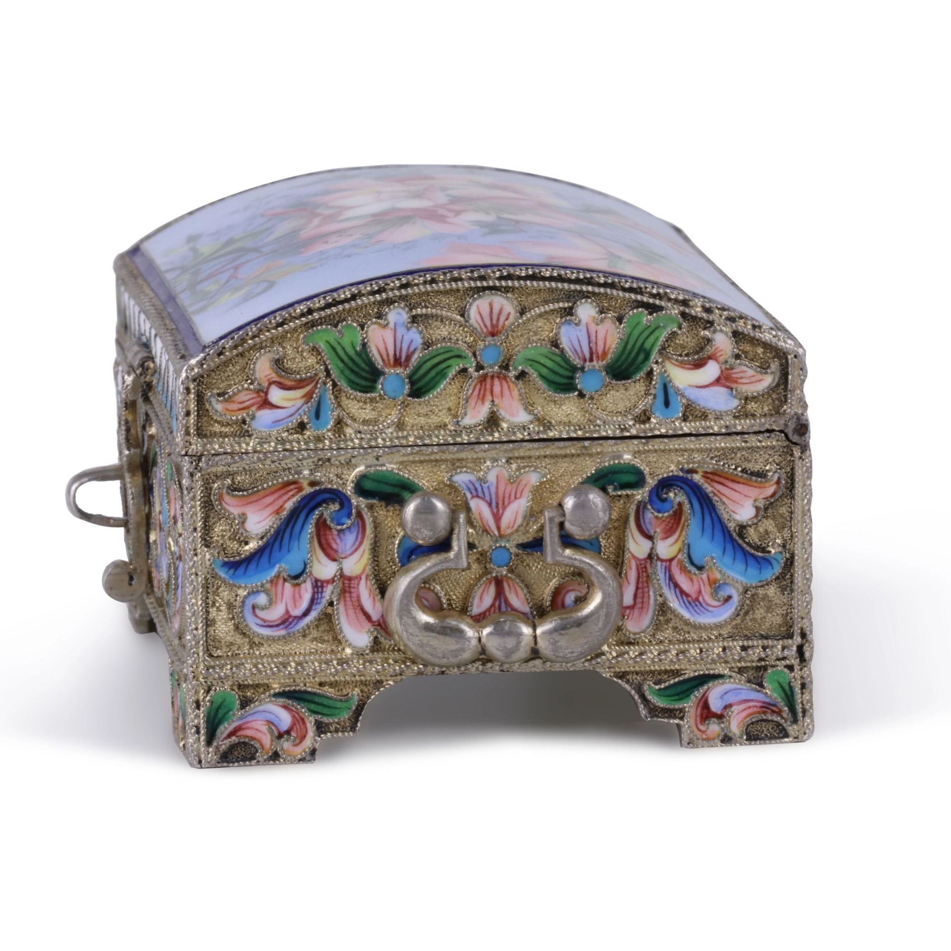 Silver casket Chest, I.S. Ivan Saltykov(И.С. Ивана) - Bild 5 aus 8